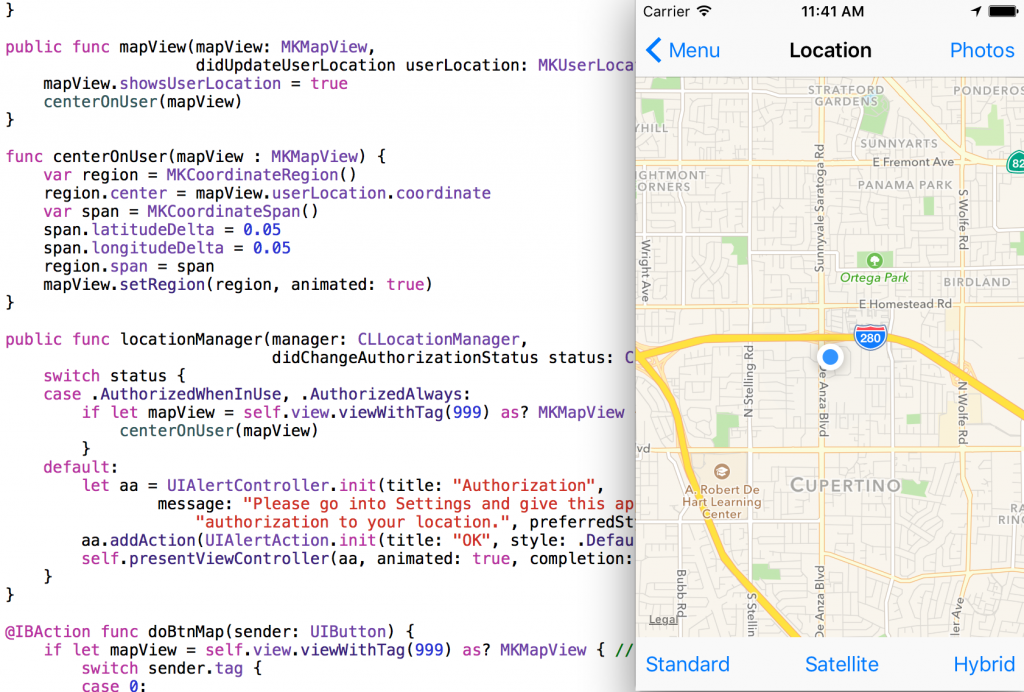 map view uiviewcontroller extension